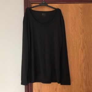 Plain black long sleeve